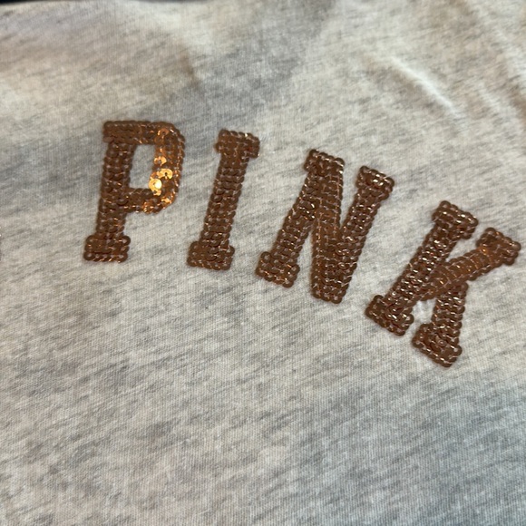 Pink by Victoria Secret Woman’s Sequins Short Sleeves Top Size XS - Picture 11 of 11